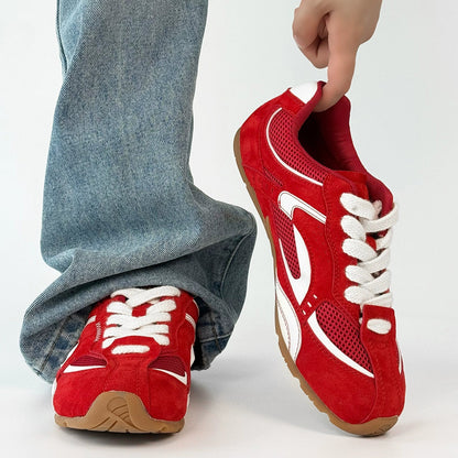 Thin Sole Lightweight Mesh Design Sneakers WN19167