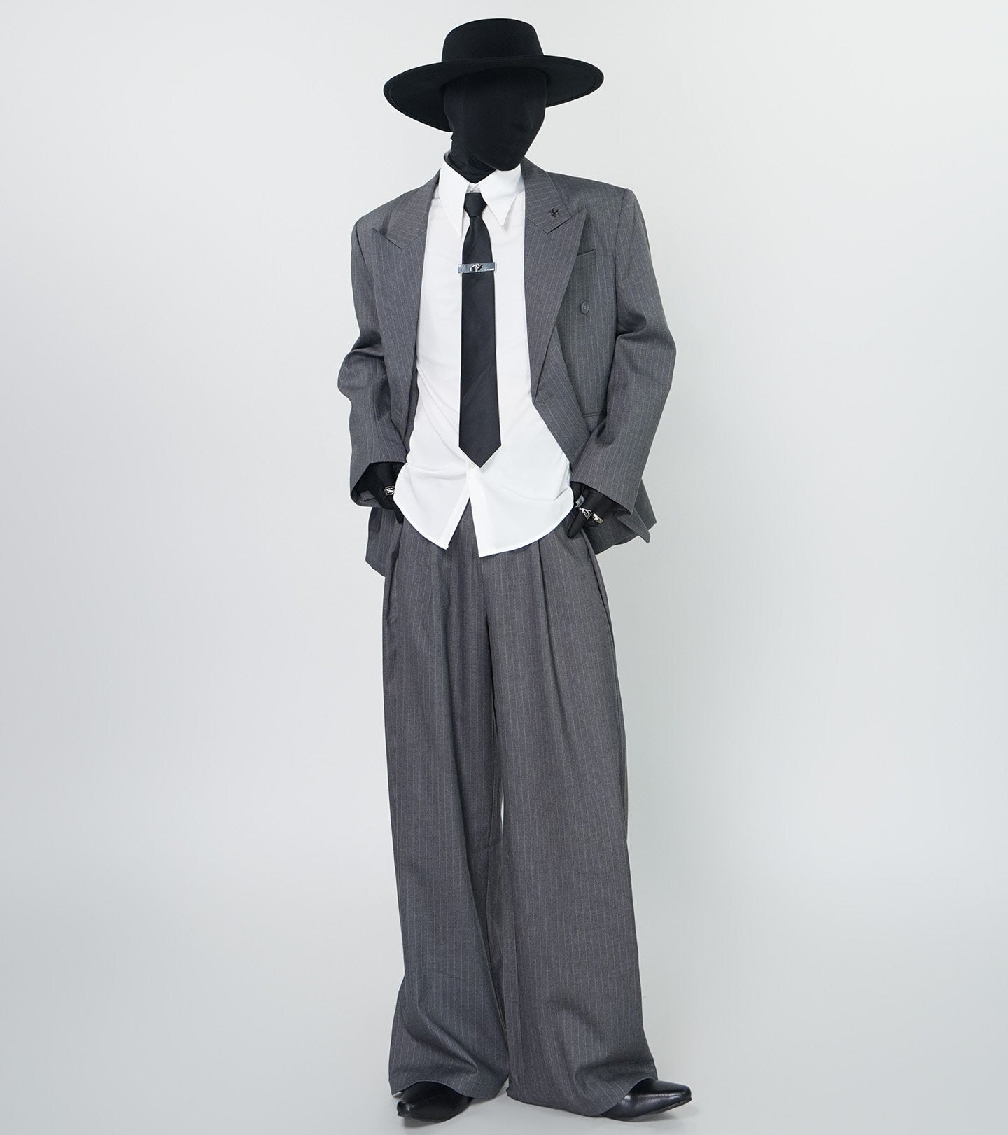 Stripe Tailored Jacket & Stripe Wide Leg Trousers Setup WN24295