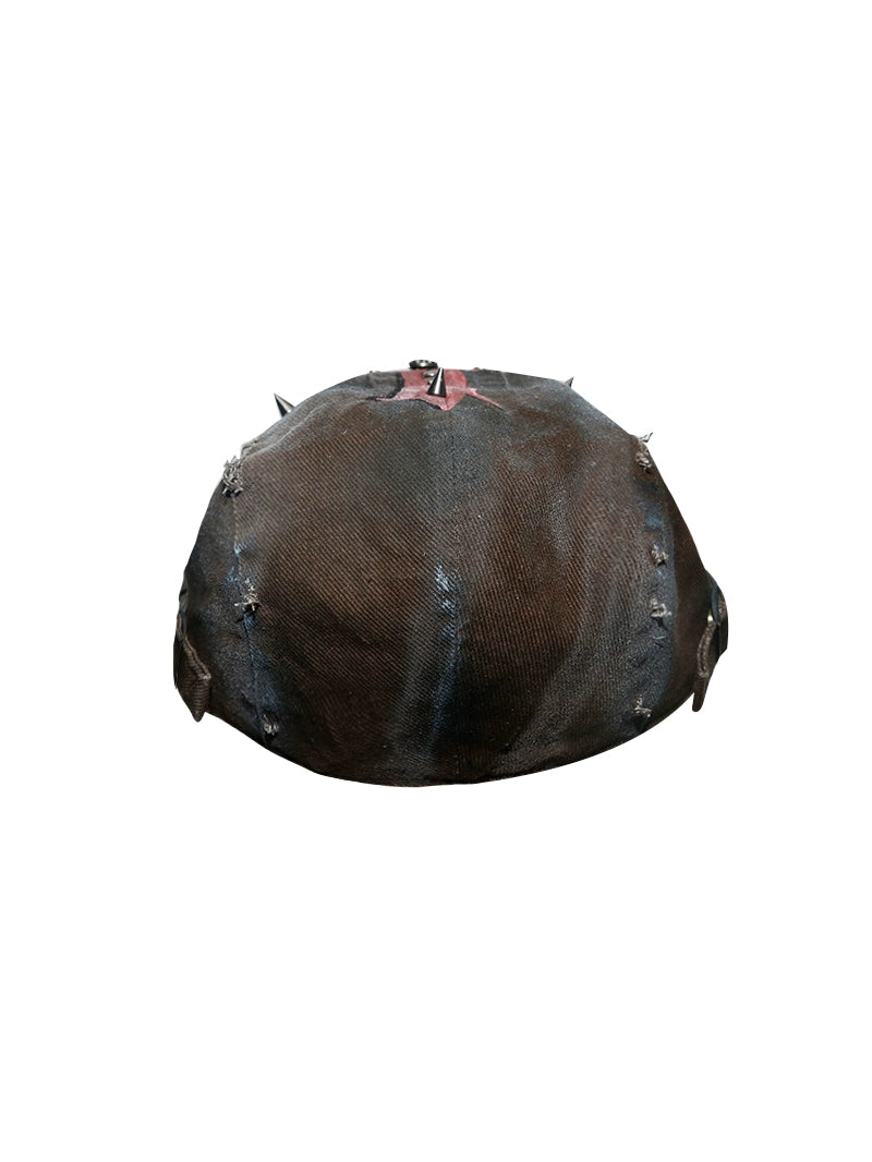 Cross Rivet Tie-Dye Damage Beret Hat WN21115