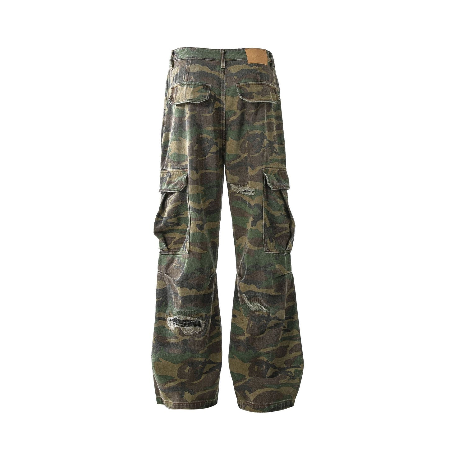 Camouflage Damage Cargo Pants WN25400