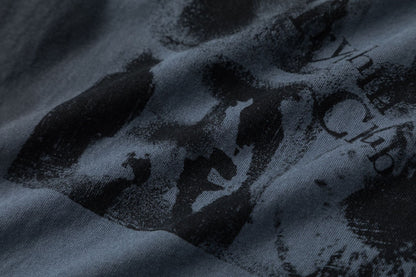 Washed Portrait Graphic Short Sleeve T-Shirt WN26029