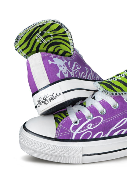 Low-Top Lace-Up Graphic Print Sneakers WN27168