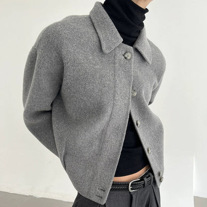 Wool Double-Faced Long Jacket WN21483