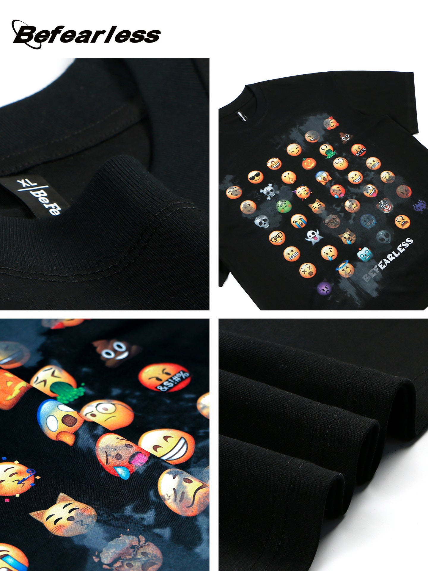 Emoji Graphic Short Sleeve T-Shirt WN26185