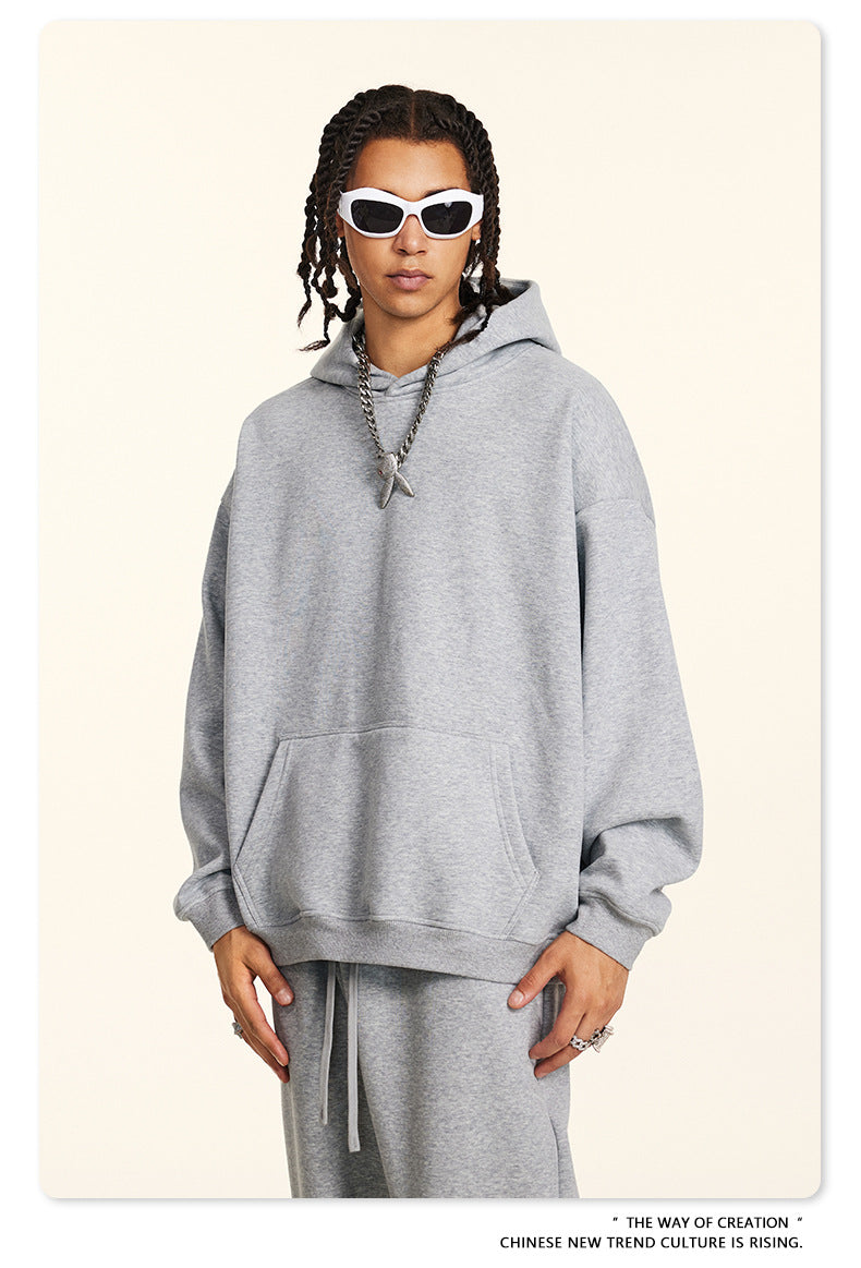 Fleece Lining Oversize Pullover Hoodie WN9938