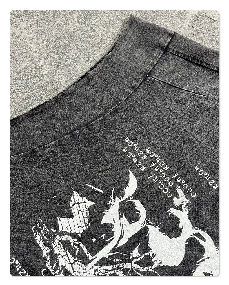 Wax Dye Graphic Print Tank Top WN16262