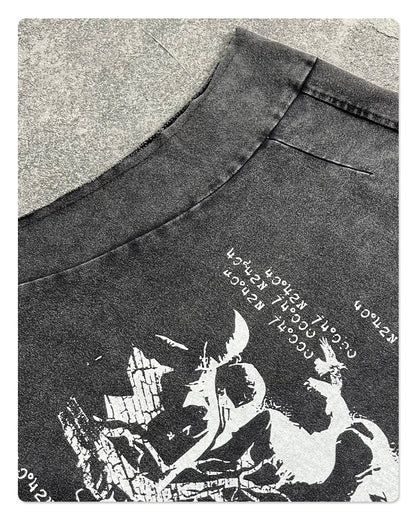 Wax Dye Graphic Print Tank Top WN16262