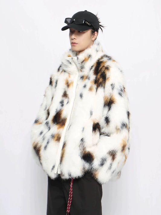 Thick Fake Furry Oversize Jacket WN10947