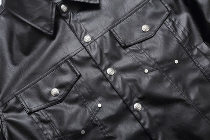 Oersize PU Leather Jacket WN14070