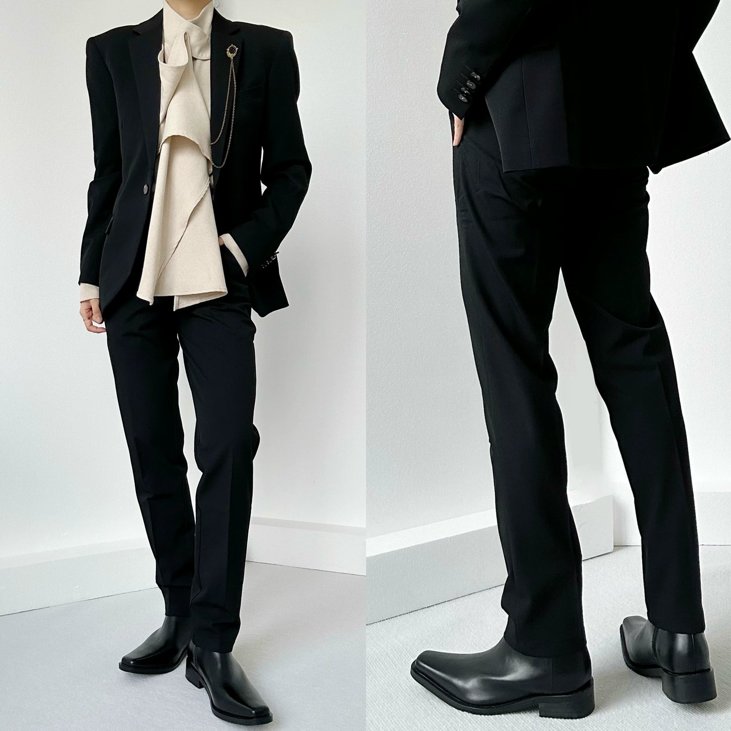 Slim Straight Trousers WN19641