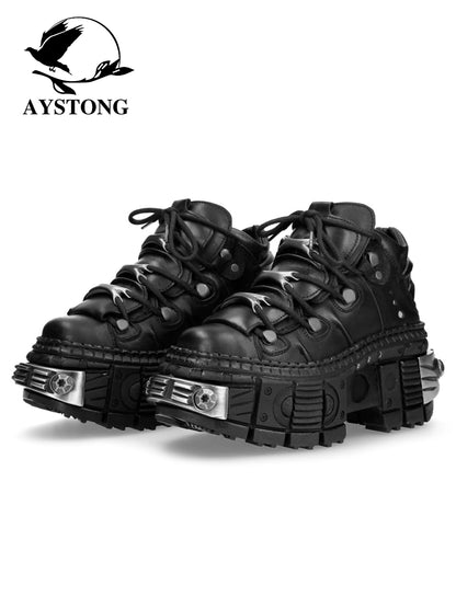 Derby Design Chunky Sole Large Toe Shoes WN19191