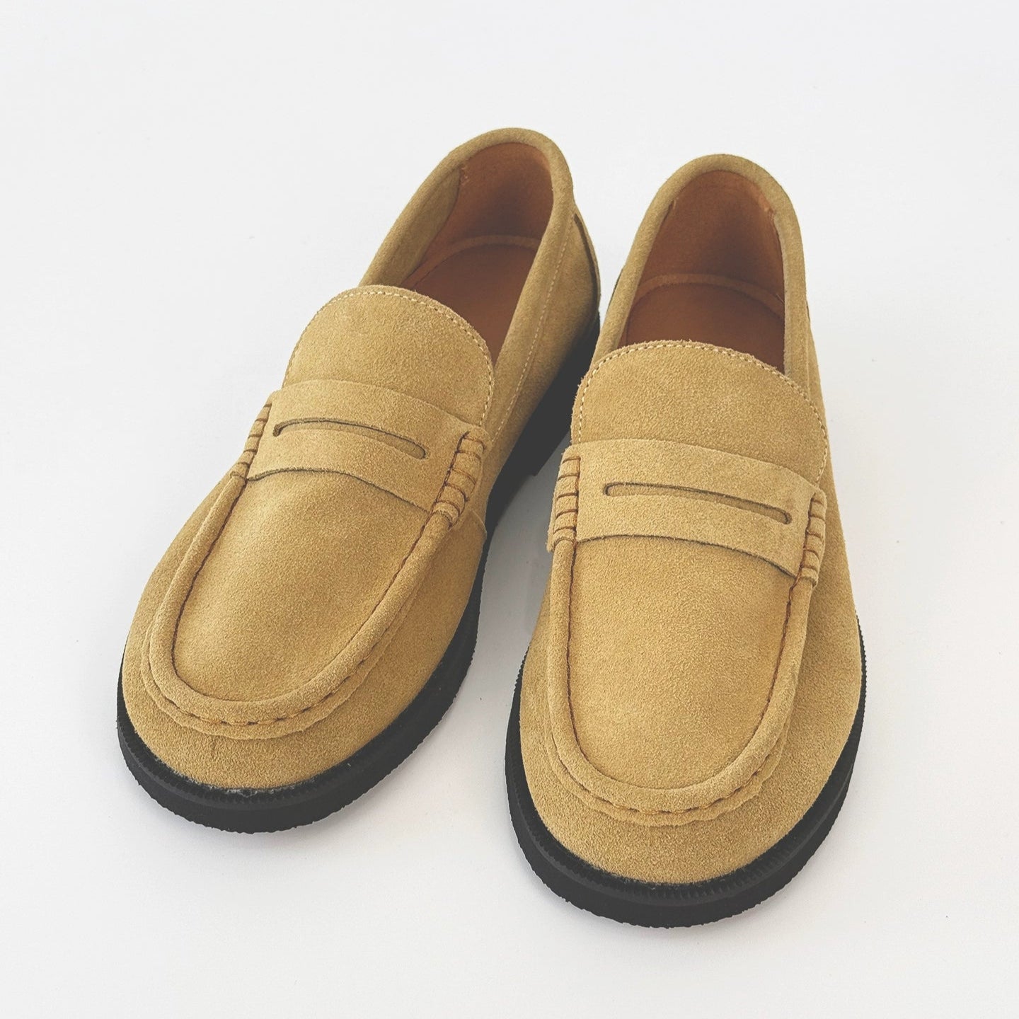 Suede Design Slip-On Coin Loffer WN19174