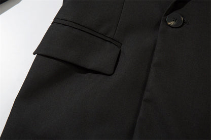 Double-Breasted Wide-Lapel Tailored Jacket WN11115