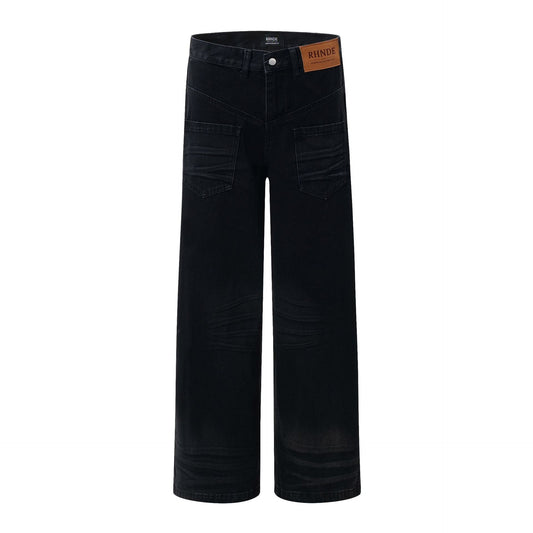 Washed Denim Jeans WN12824