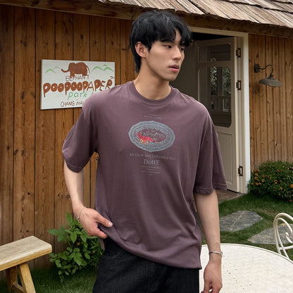 Graphic Letter Print Short Sleeve T-Shirt WN24982