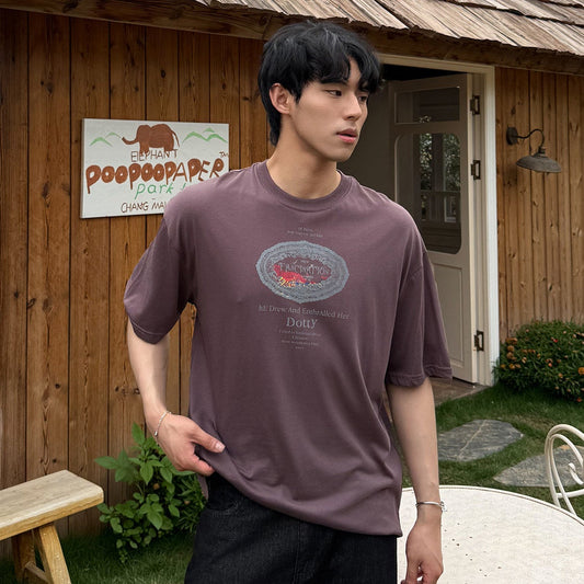 Graphic Letter Print Short Sleeve T-Shirt WN24982