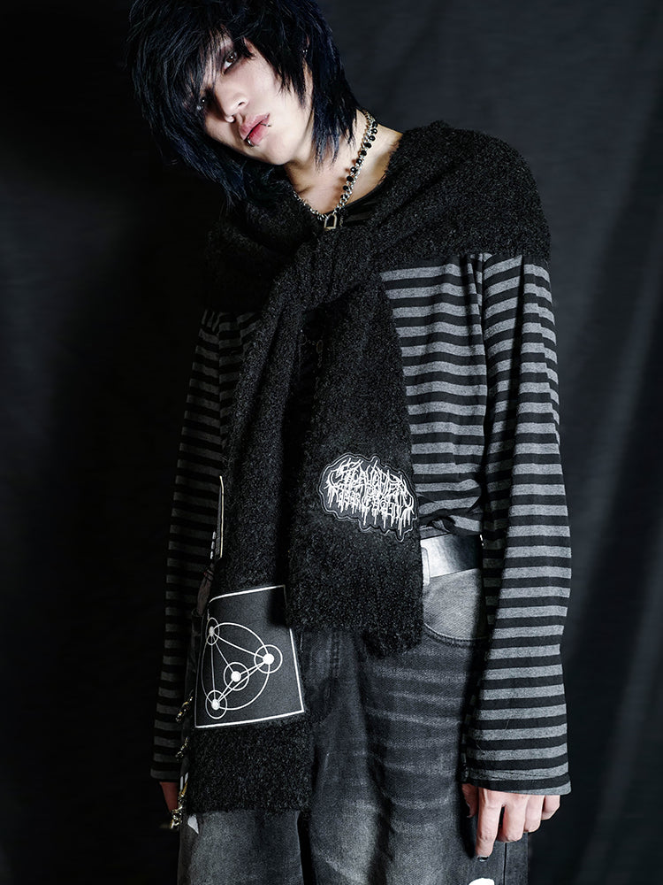 Knit Texture Long Scarf WN16073