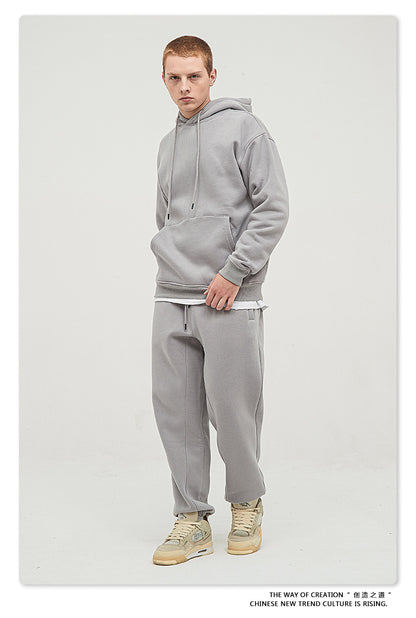 Fleece Lining Oversize Hoodie & Fleece Lining Sweatpants Setup WN9931