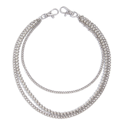 Beads Metal Pants Chain WN21067