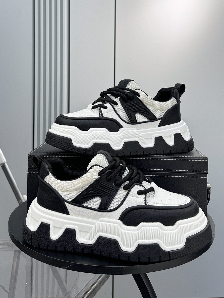 Mesh Panel Chunky Sole Sneakers WN24576
