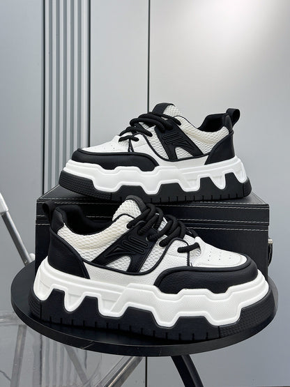 Mesh Panel Chunky Sole Sneakers WN24576