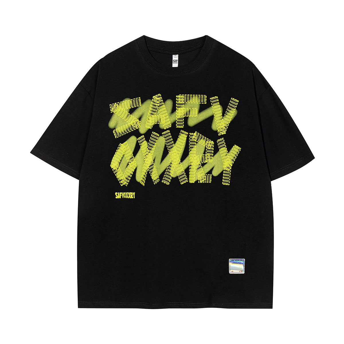Foam Letter Print Short Sleeve T-Shirt WN25791