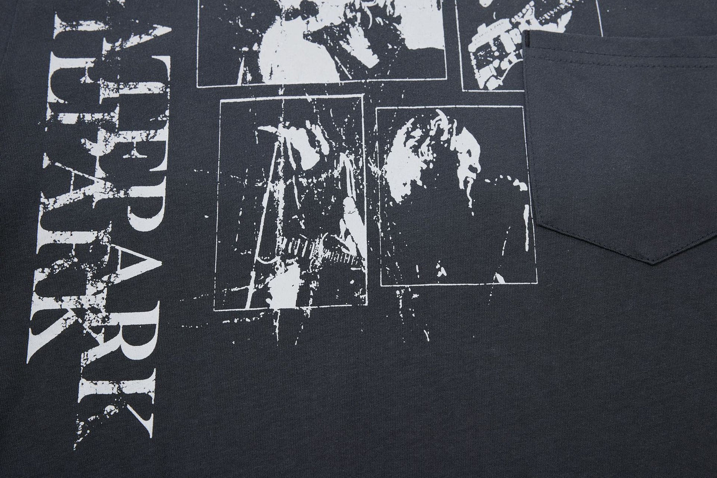 Band Print Short Sleeve T-Shirt WN26005