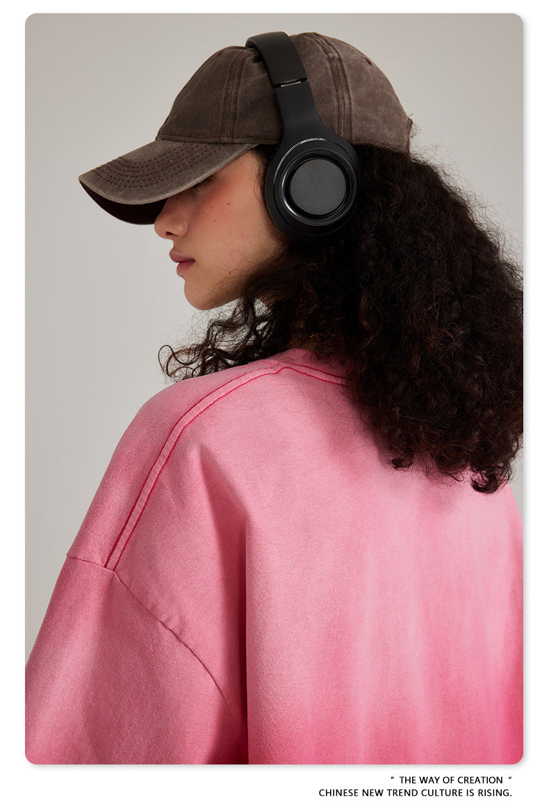 Washed Oversize Short-sleeve T-shirt WN6443