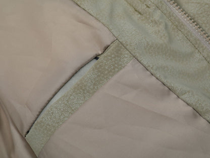 Letter Embroidery Stripe Puffer Jacket WN11494