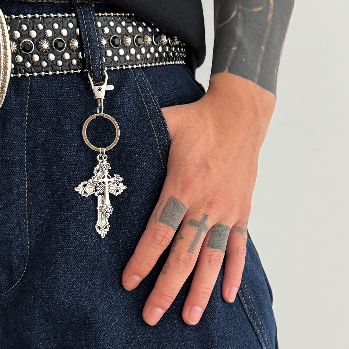 Cross Pendant Keychain WN21078