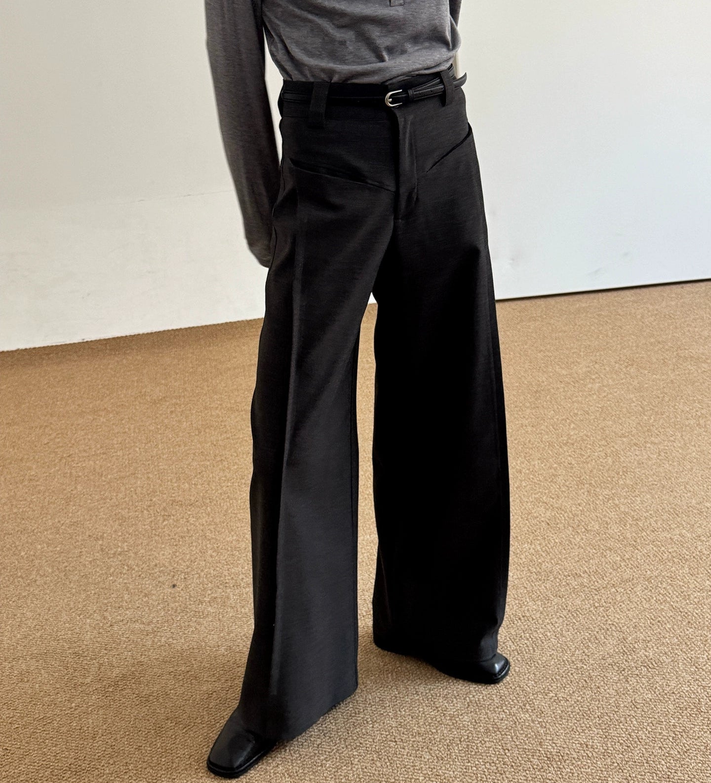 Pocket Design Wide Leg Trousers WN21588