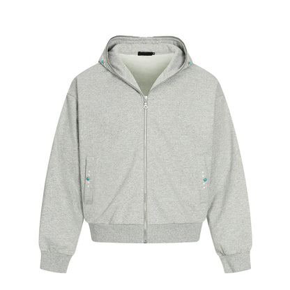 Fleece Air-Layer Zipper Hoodie WN21406