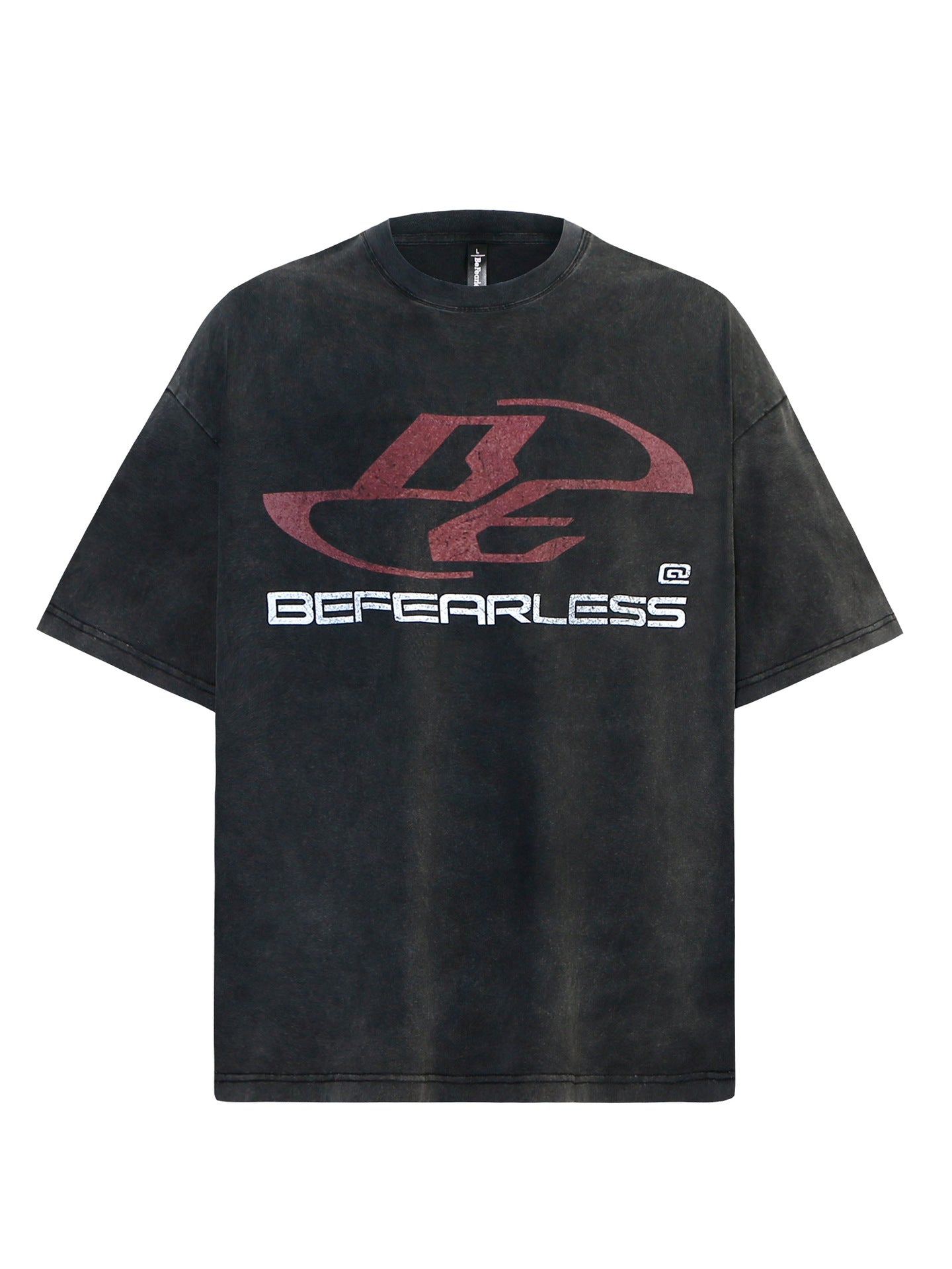 Washed Logo Print Oversize Short Sleeve T-Shirt WN26359