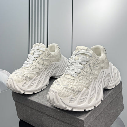 Mesh Washed Thick Sole Sneakers WN24661