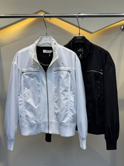 Stand Neck Lightweight Oversize Short Jacket WN27954