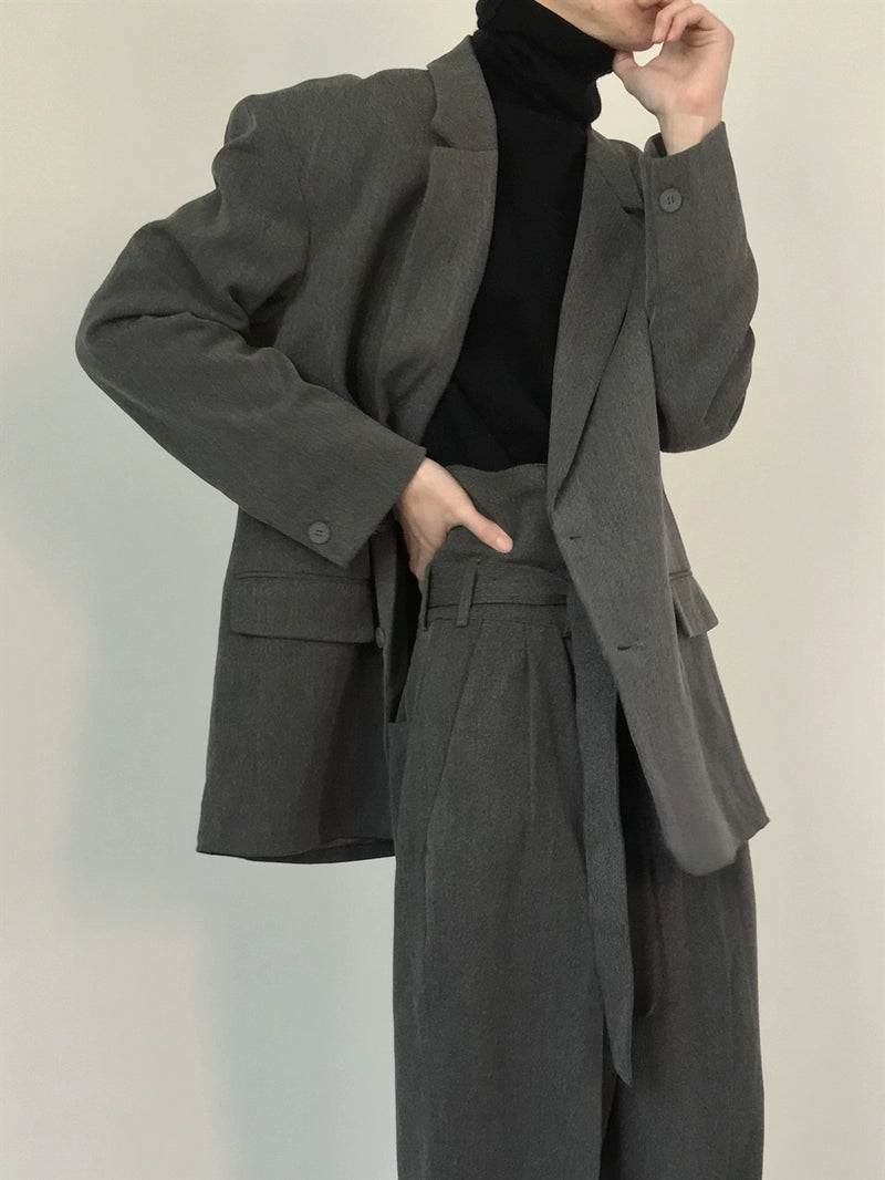 Shoulder-Pad Oversize Tailored Jacket WN21614