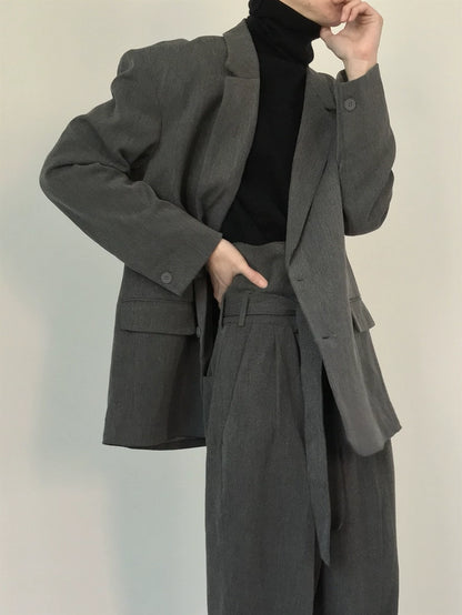 Shoulder-Pad Oversize Tailored Jacket WN21614