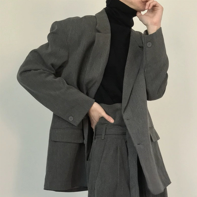 Shoulder-Pad Oversize Tailored Jacket WN21614