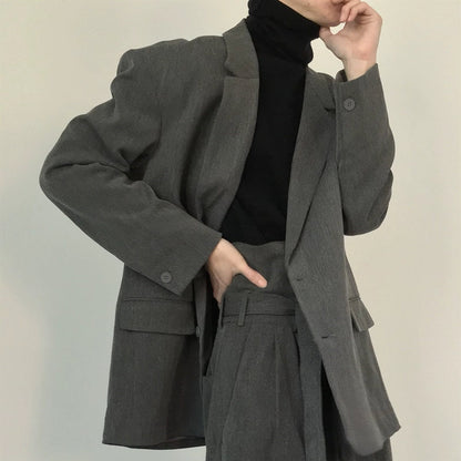 Shoulder-Pad Oversize Tailored Jacket WN21614