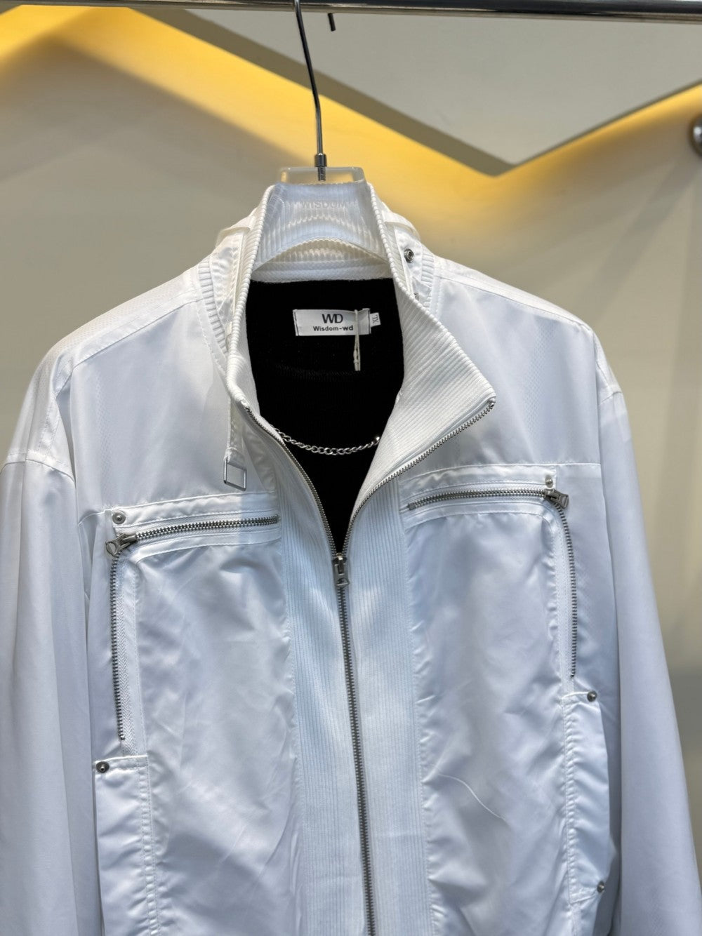 Stand Neck Lightweight Oversize Short Jacket WN27954