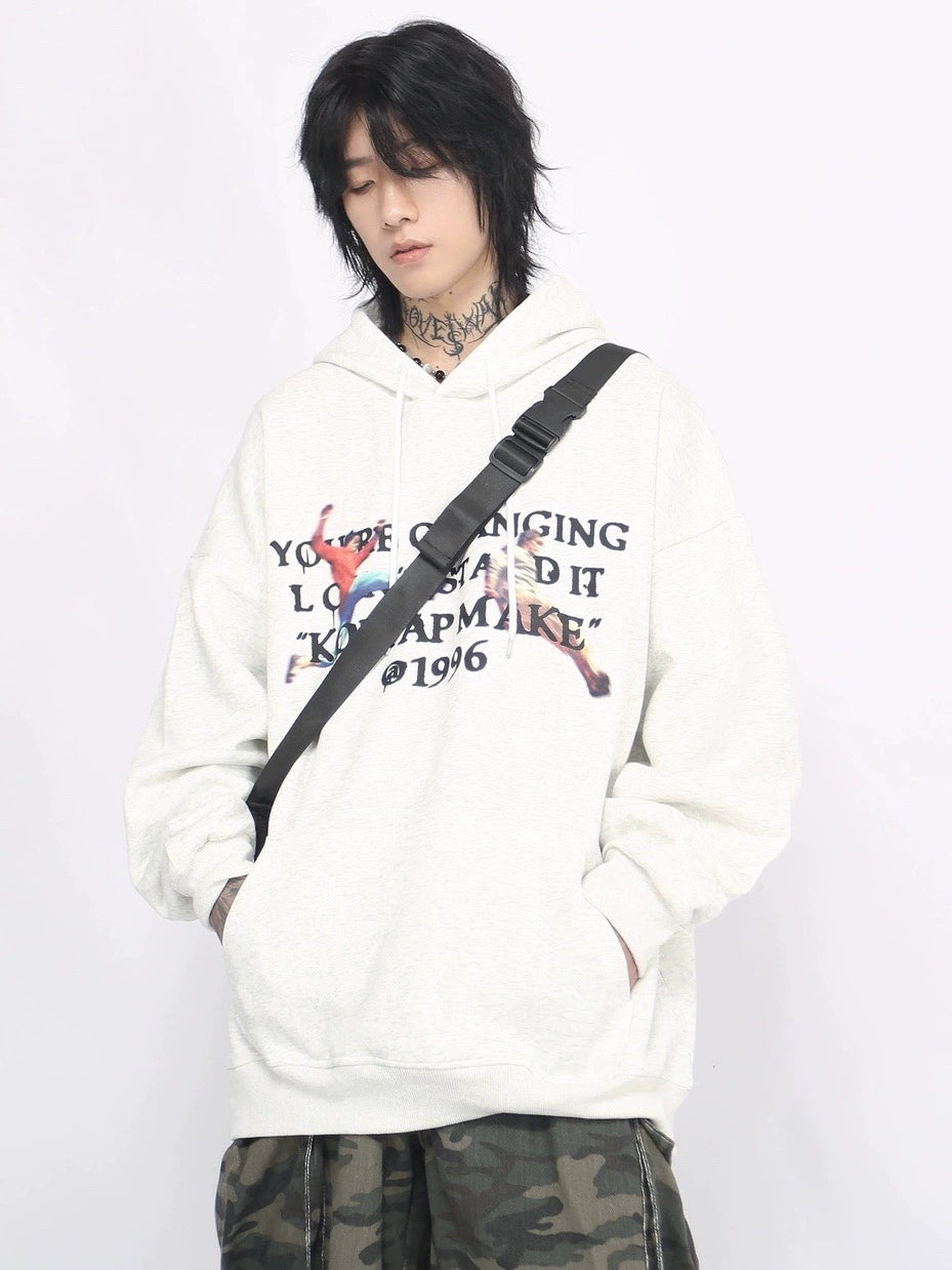 Letter Print Pullover Hoodie WN8388