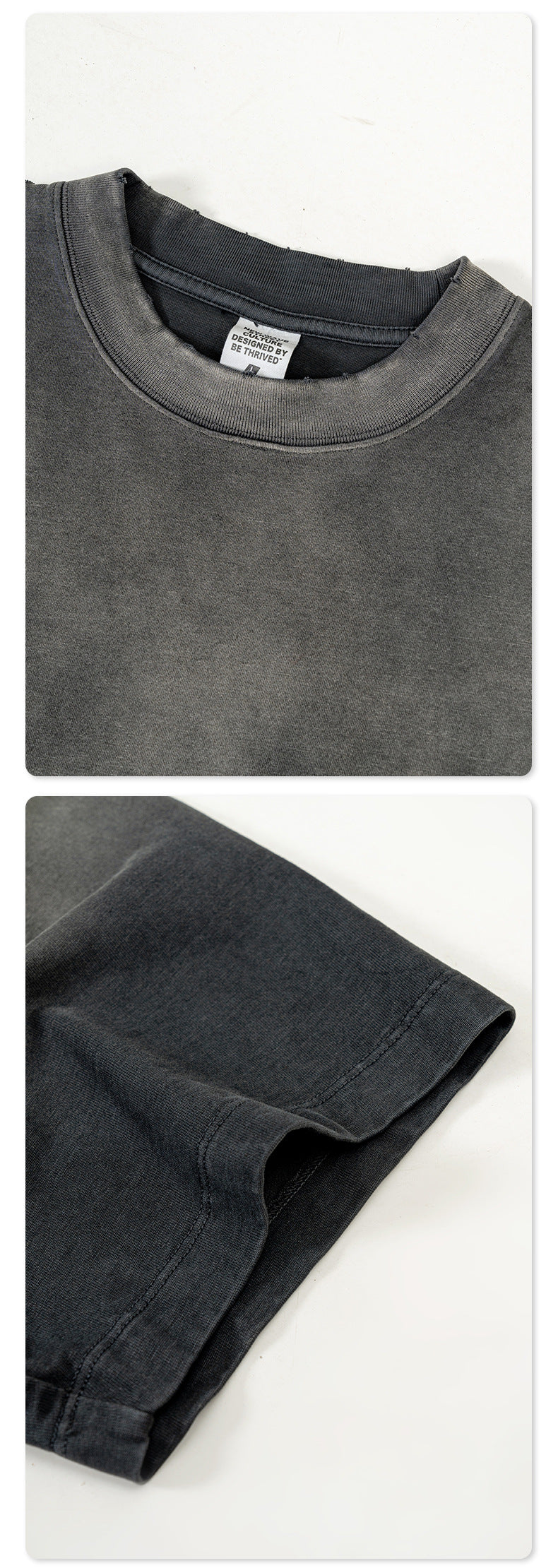 Washed Gradient Oversize Short Sleeve T-Shirt WN6070