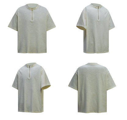Half Zipper Short Sleeve T-Shirt WN26289