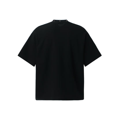 Cross Figure Studs Short Sleeve T-Shirt WN25486