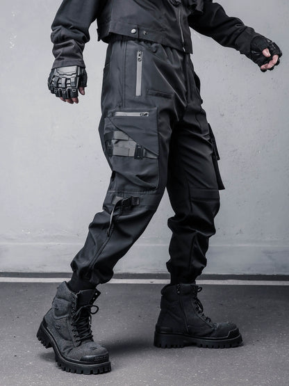 Multi Pocket Tactical Cuffed Cargo Pants WN22400