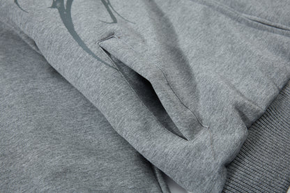 Fake Fur Collar Leopard Print Padded Jacket WN23076