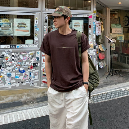 Print Design Short Sleeve T-Shirt WN20261