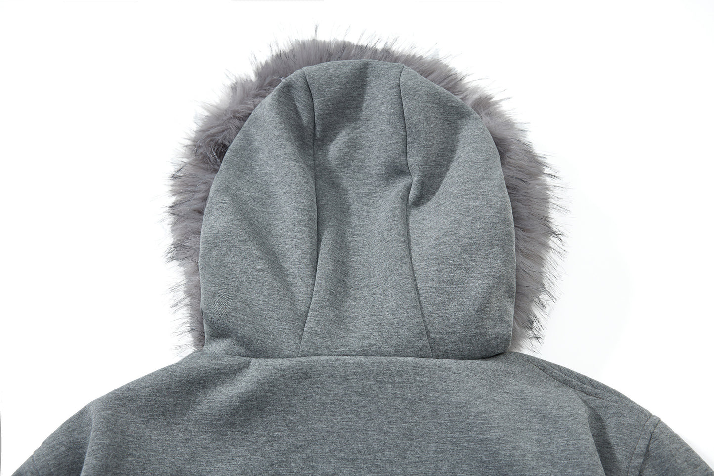 Fake Fur Collar Leopard Print Padded Jacket WN23076