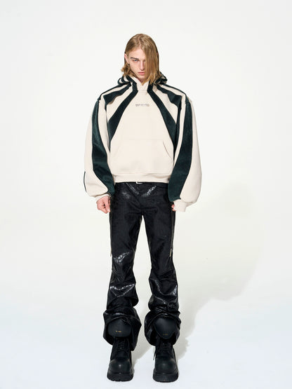 Two Mix Color Design Fleece Hoodie WN22650