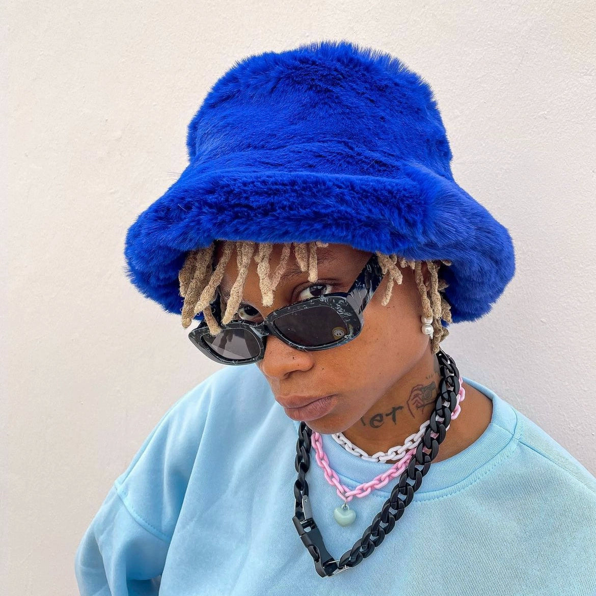 Fake Fur Bucket Hat WN21129